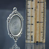 Decorative Oval Silver Metal Frame