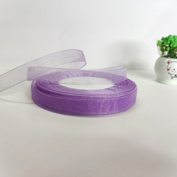 Deep Lavender Organza Ribbon - 1/2inch