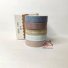Designer Basic Washi tapes #1 - 5tapes/set