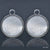 Designer Circle Silver Metal Frame