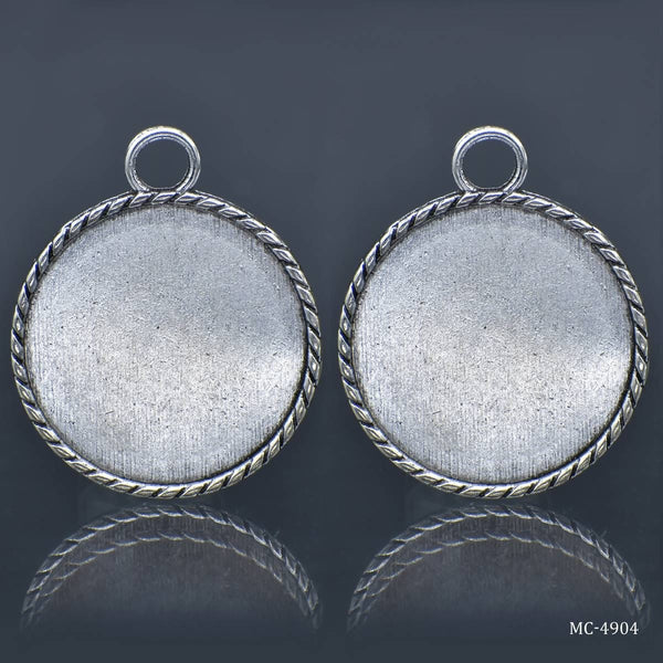 Designer Circle Silver Metal Frame