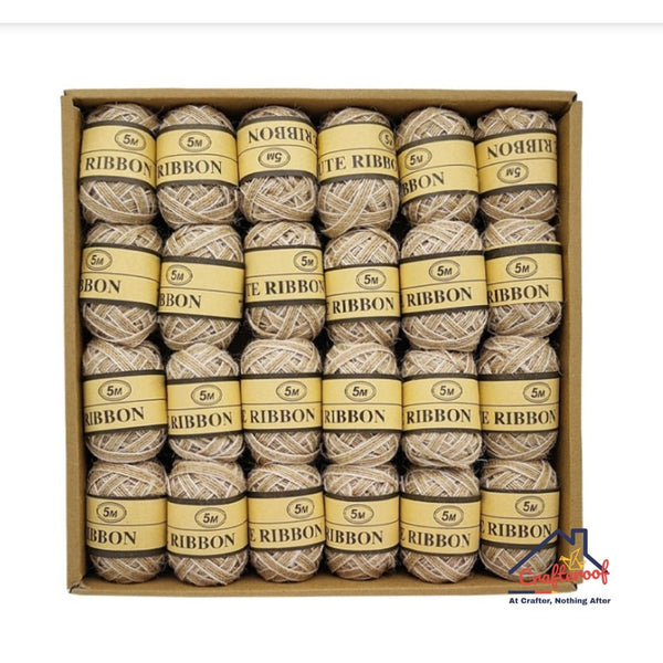 Designer Jute Ribbon - 24pc/pack
