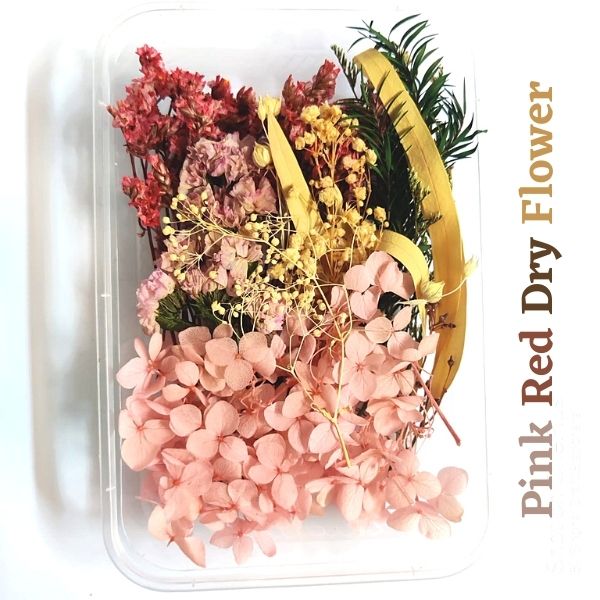 Red-Pink Dry Artificial Flower