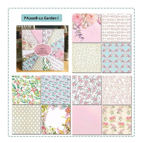 Floral Garden Paperpad- 12*12 inch