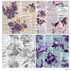 Floral Newsprint- 12*12 Paper Pack