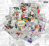 Floral Newsprint- 12*12 Paper Pack