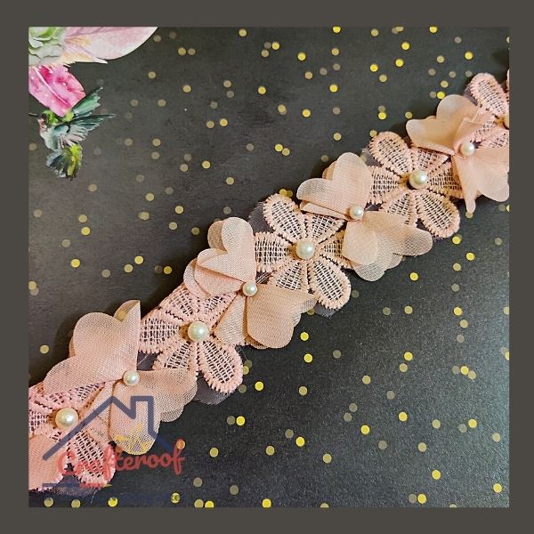Flower Lace #1- Salmon Pink