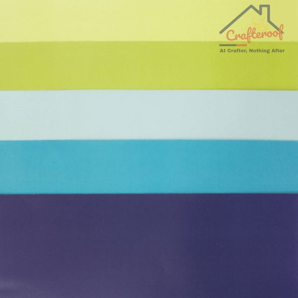 12" by 18" Vellum | Green – Blue