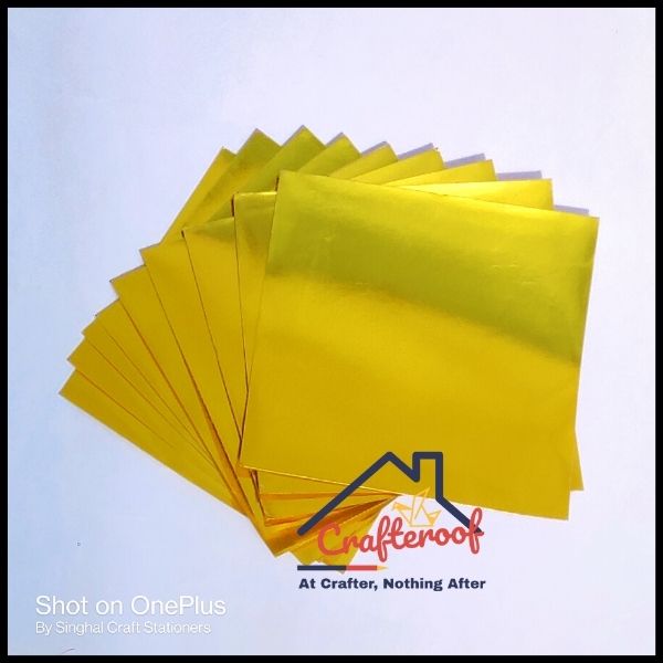 Golden Mirror Cardstock - 6*6 inch