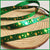 Green Heart Foiled Ribbon - 10yrd/pack