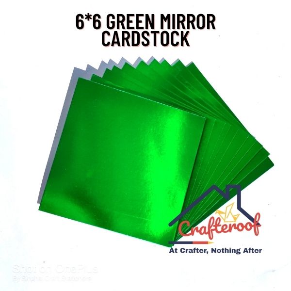 Green Mirror Cardstock 6*6inch