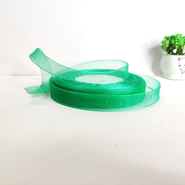 Green Organza Ribbon - 1/2 inch