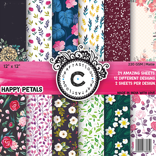 Happy Petals-12*12 Paperpad