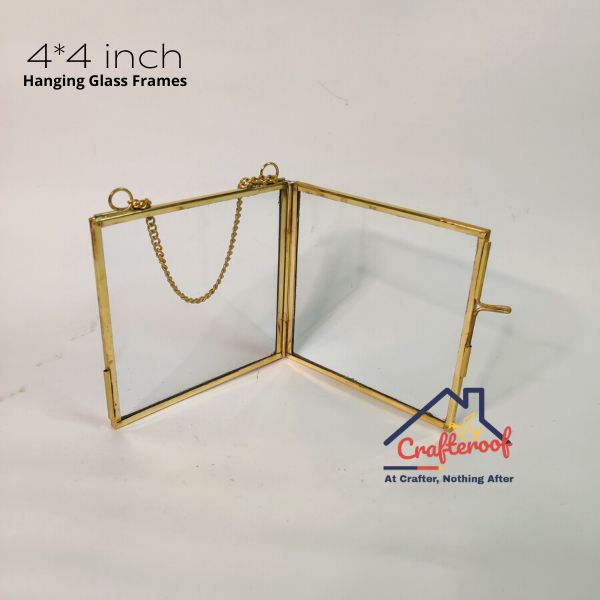 Hanging Glass Photo Frame -4*4 inch