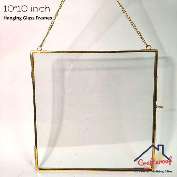 Hanging Glass Photo Frame – 10*10 inch