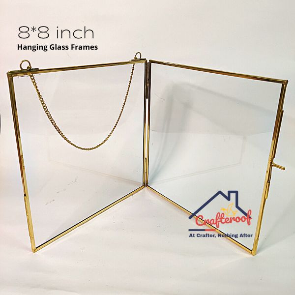 Hanging Glass Photo Frame – 8*8 inch