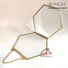 Hanging Hexagon Glass Frame - 8*7 Inch