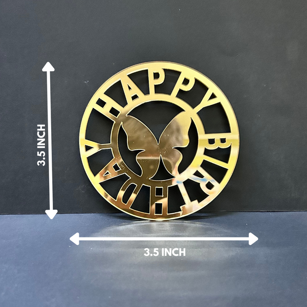 Happy Birthday Butterfly #2 Acrylic cutout - 10pc/pack