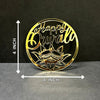 Happy Diwali #19 Golden Acrylic Cutout – 10 pcs/pack