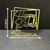 Happy Diwali #17 Golden Acrylic Cutout – 10 pcs/pack