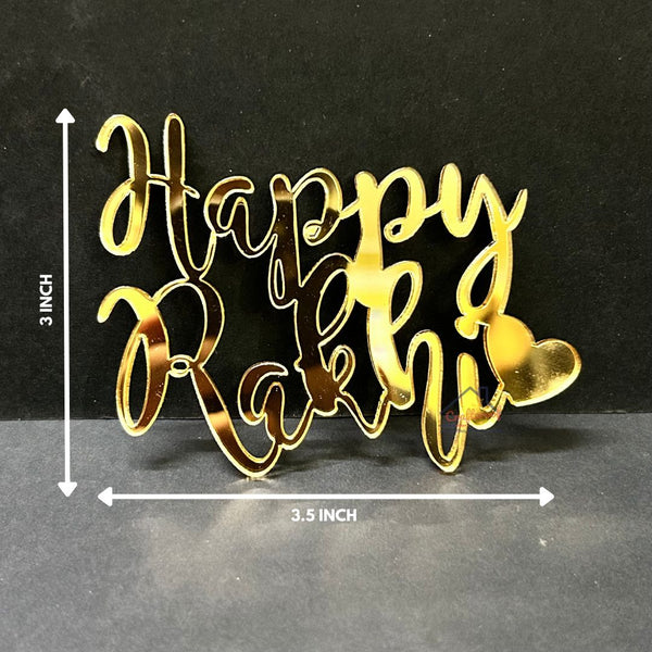 Happy Rakhi Acrylic Cutout #2 - 10pc/pack