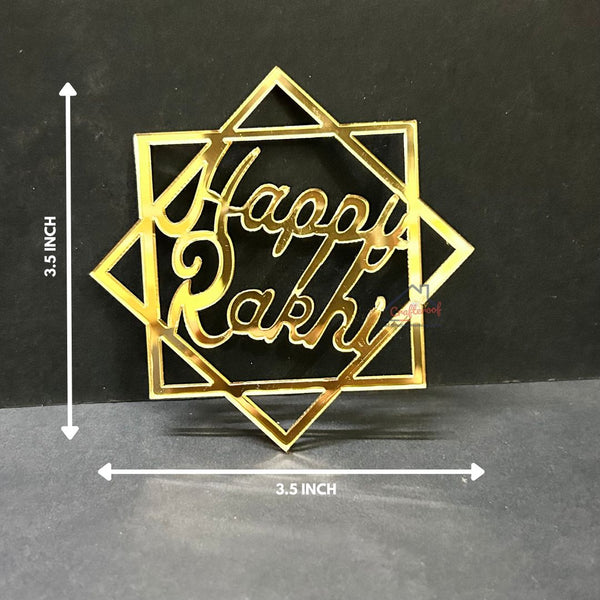 Happy Rakhi Acrylic Cutout #3 - 10pc/pack