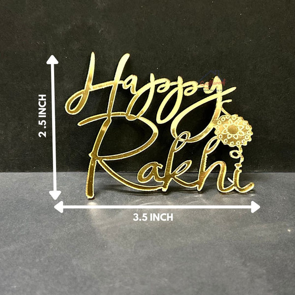 Happy Rakhi Acrylic Cutout #7 - 10pc/pack