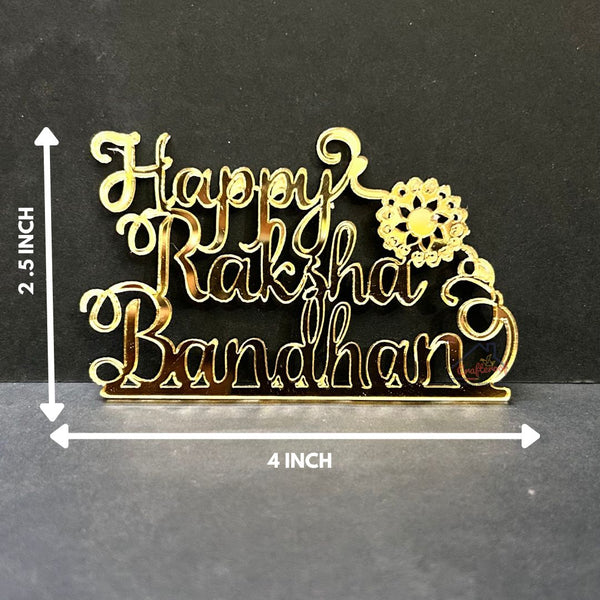 Happy Raksha Bandhan Acrylic Cutout - 10pc/pack