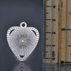 Heart Circle Silver Metal Frame