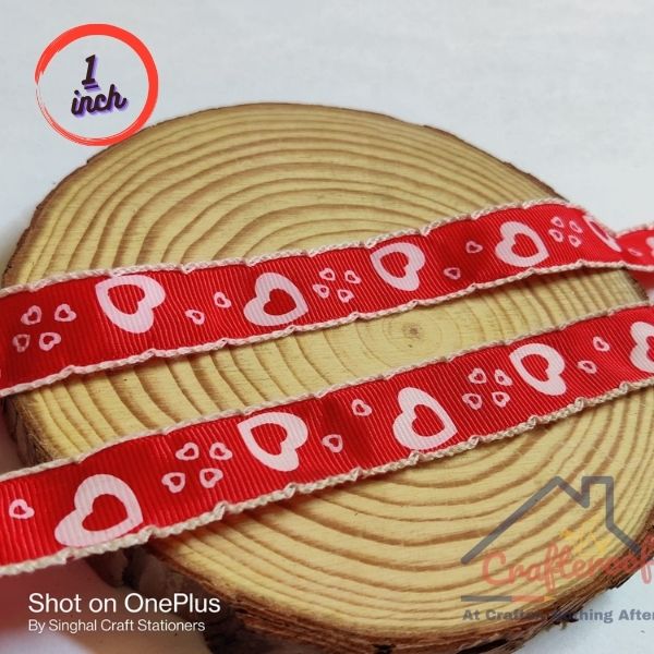 Heart n Heart Gross Grain Ribbon - 5Yrd/Pack
