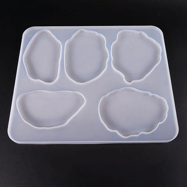 Irregular 5 Coaster Mold Set