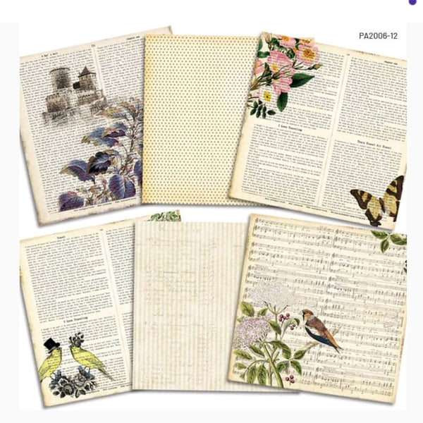 Jungle Vintage Papers - 12*12 inch