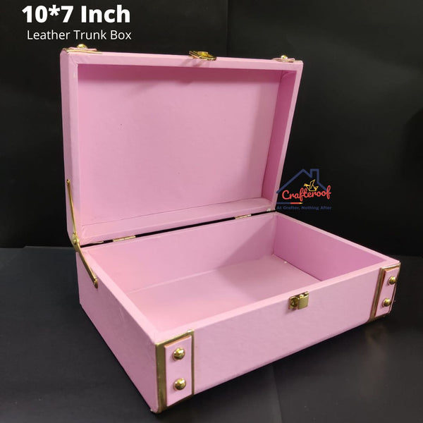 Leather Trunk Box - Lavender- 10*7 inch