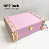 Leather Trunk Box - Lavender- 10*7 inch