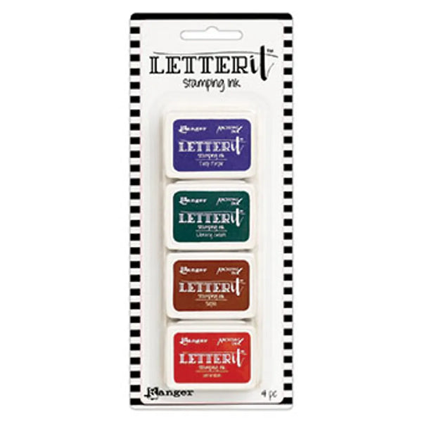 Kit #4 - LETTER IT STAMPING INK SET 4/Pkg