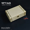 Leather Trunk Box - Cream - 10*7 inch