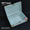 Leather Trunk Box – Sky Blue – 10*7 inch
