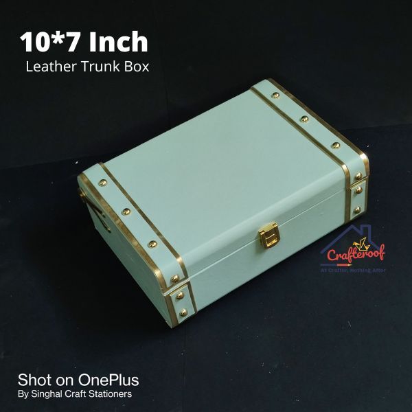 Leather Trunk Box – Teal Blue – 10*7 inch
