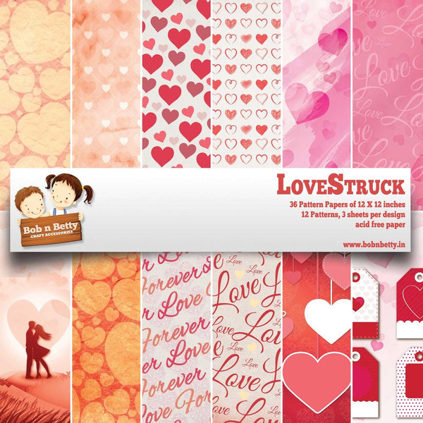 Love Struck - 12"X12" Paper Pack