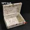 Marble Print Brown White Trunk Box - 10*7 inch