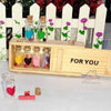 Mini Heart Message Bottle With Wooden box Free