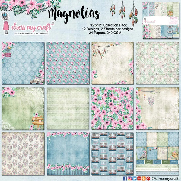 Magnolias - 6" x 6" Paper Pad