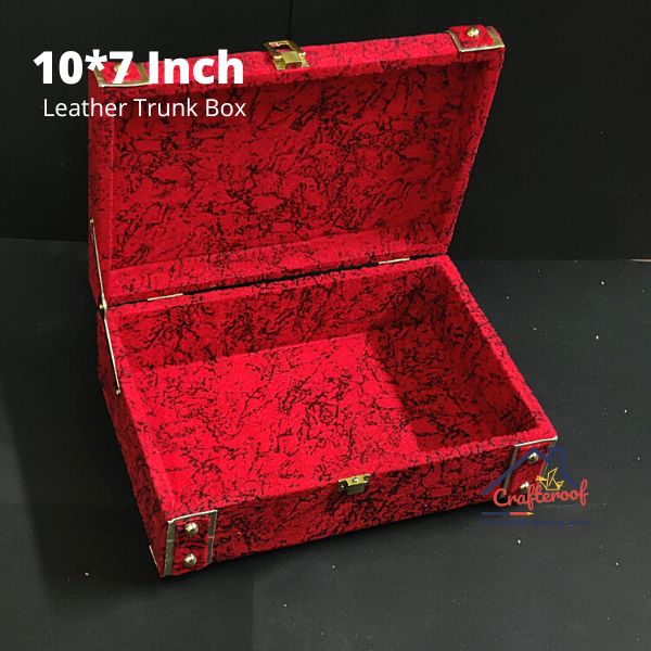 Marble print Red n Black Trunk Box -10*7 inch