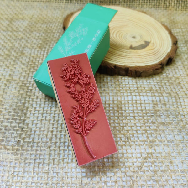 Mushroom Grass journal Wooden Stamp