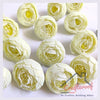 Off White Peony Flower -20pcs/pack