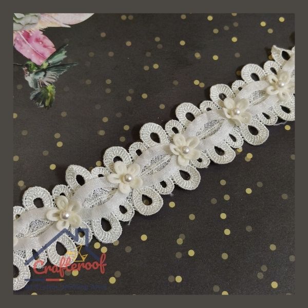 Oval Loop Lace- Cream