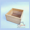6*6 PineWood Box - Transparent Slider Lid