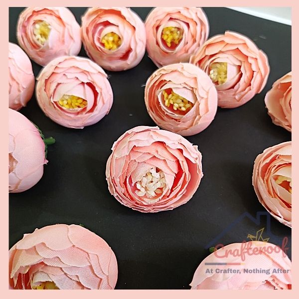 Peach Peony Flower - 20pcs/pack