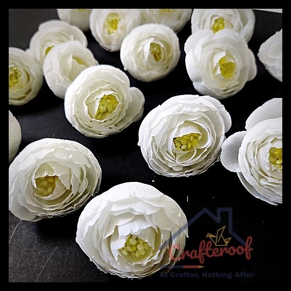 White Peony#2 Flower - 20pcs