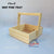 Pine Mdf Tray with handle - 8*8 inch